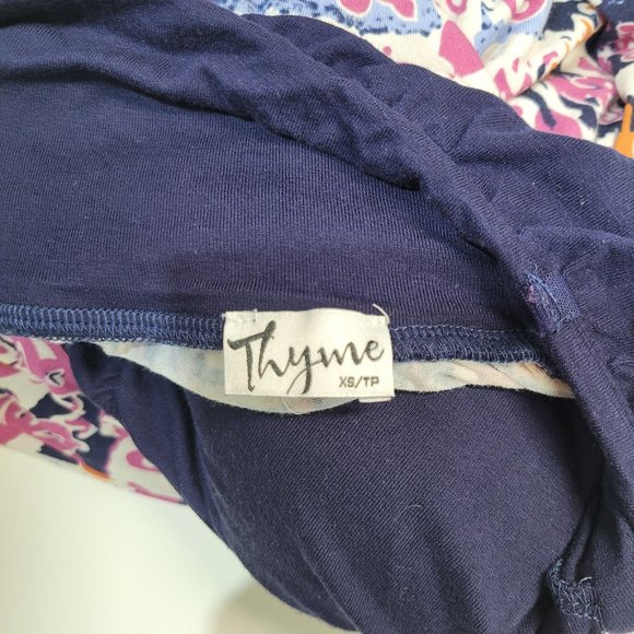 Thyme Maternity Maxi Dress Multicolor - XS - Picture 3 of 6